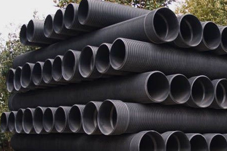HDPE˫�ڲ��ƹܺ��пձڲ��ƹܵ�ʩ��